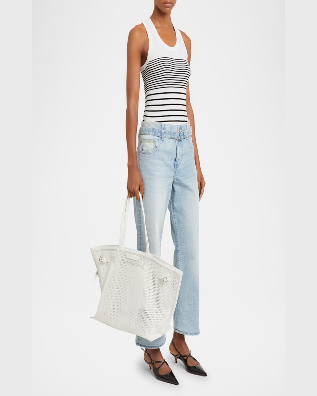 Proenza Schouler Days Buckle Mesh Tote Bag