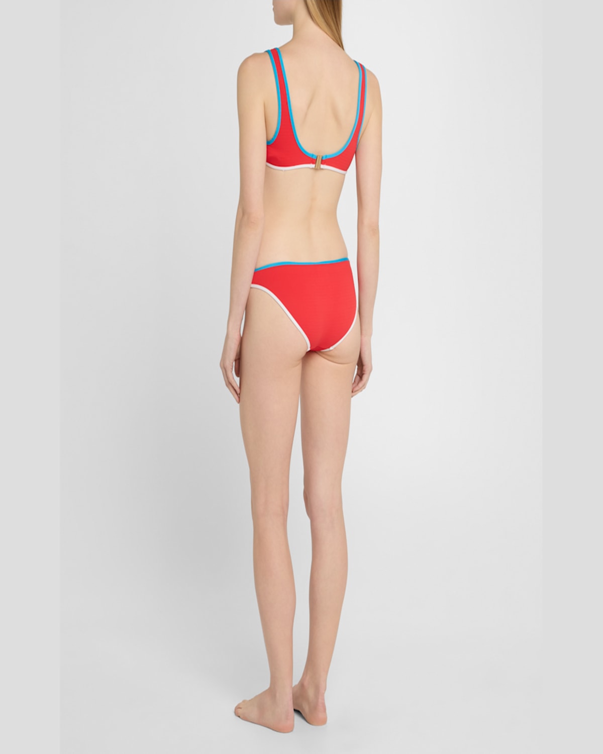 Shop Seafolly Ring Tank Bikini Top In Flame