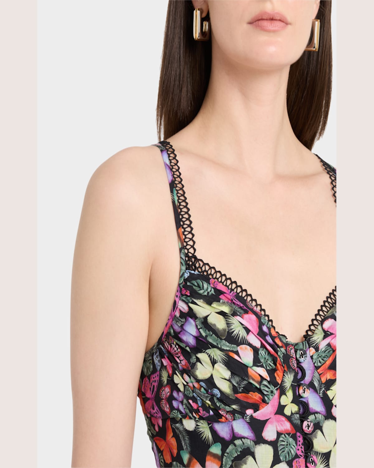 Charo Ruiz Melia Tiered Maxi Dress In Multi