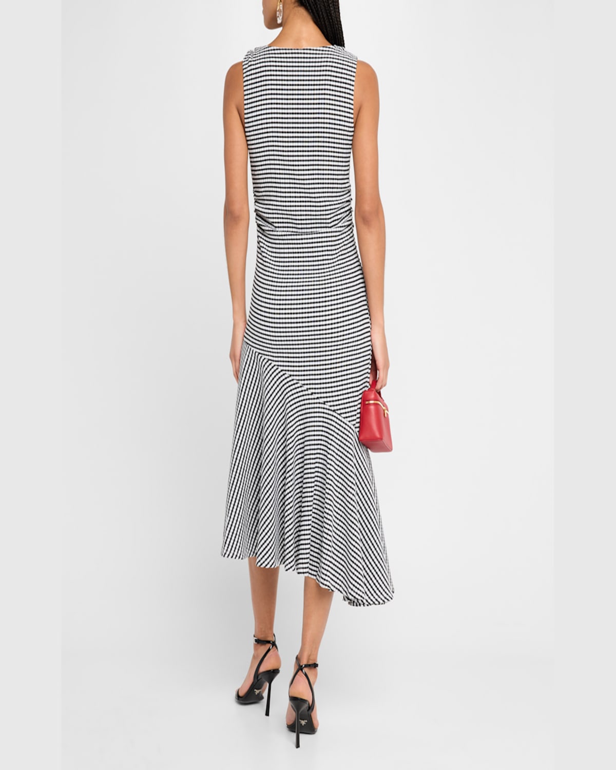 RAILS DAIJA ASYMMETRIC MIDI DRESS 