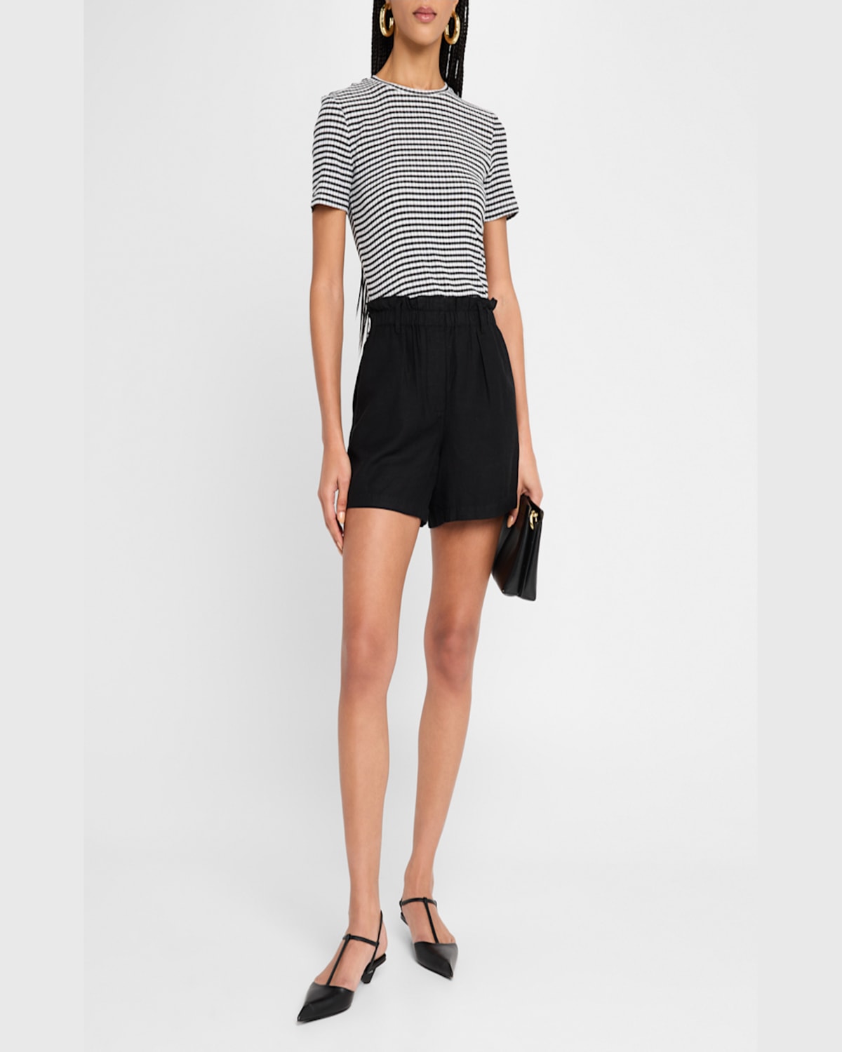 RAILS BRITTY GINGHAM T-SHIRT 