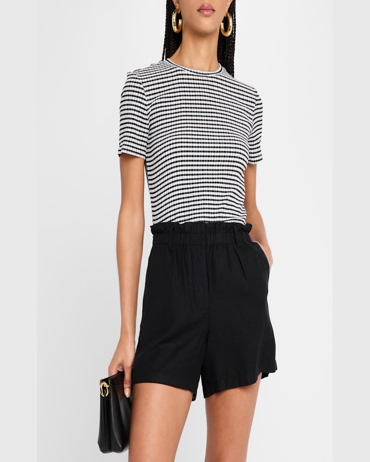 RAILS BRITTY GINGHAM T-SHIRT 