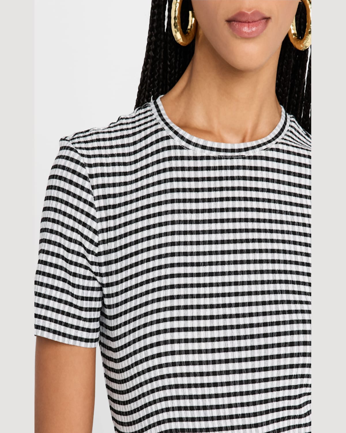 RAILS BRITTY GINGHAM T-SHIRT 