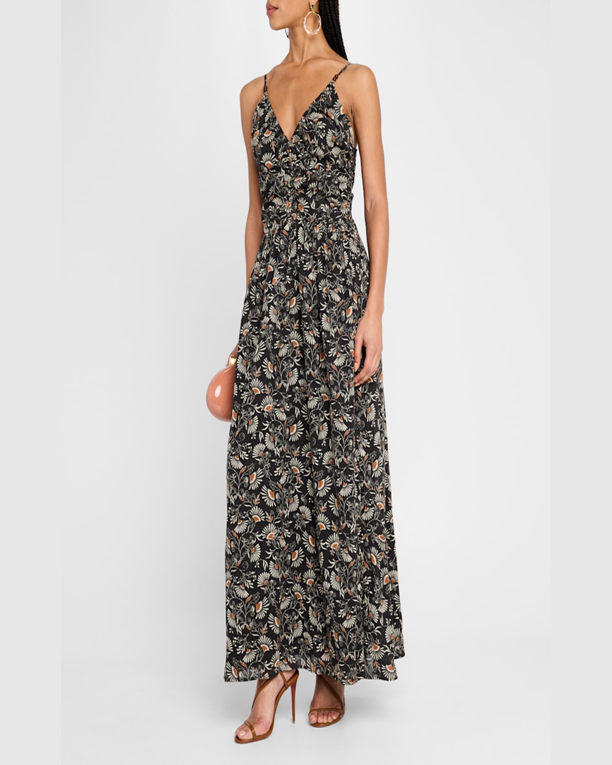 Rails Palm Sleeveless V-neck Maxi Dress In Cassia