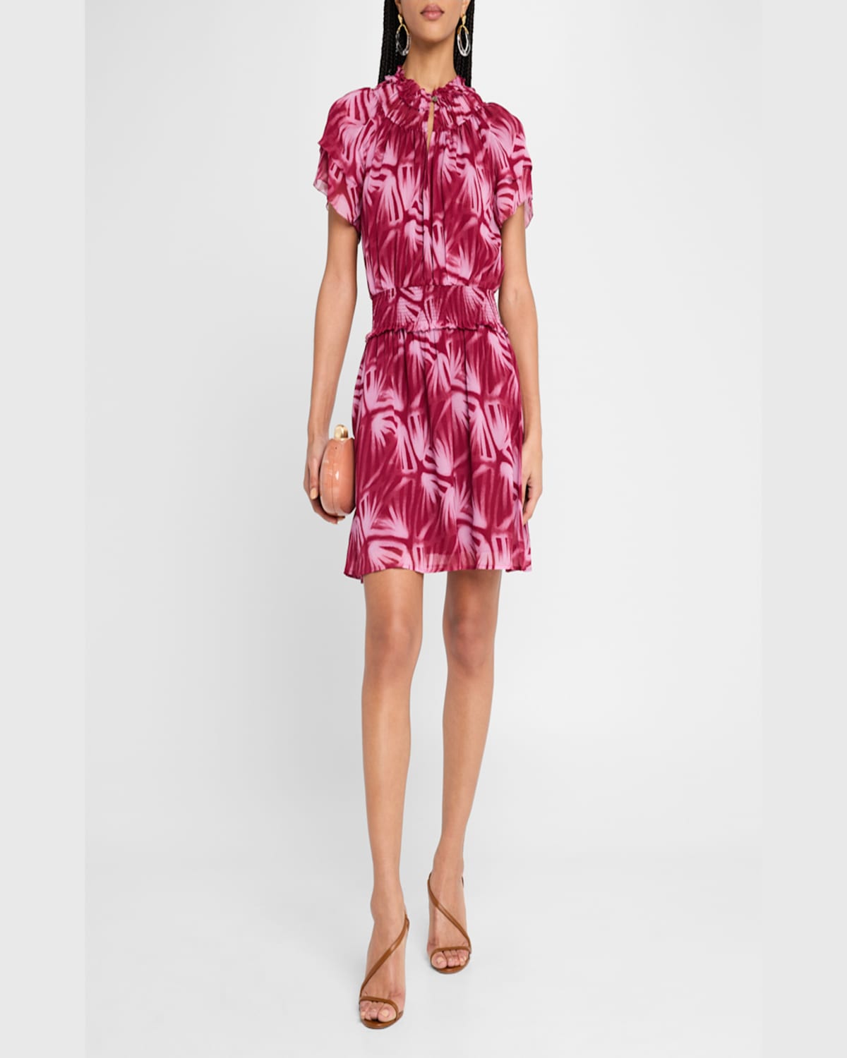 Rails Terrin Botanical Print Ruffle Dress In Bahia