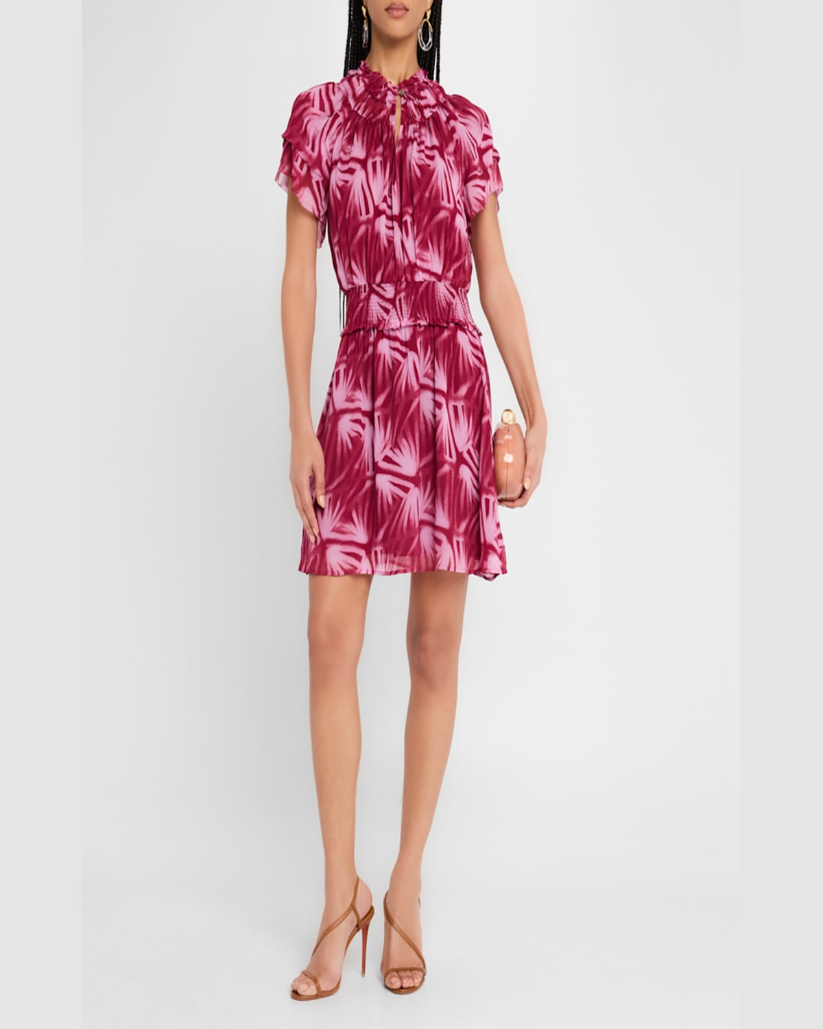 Rails Terrin Botanical Print Ruffle Dress In Bahia