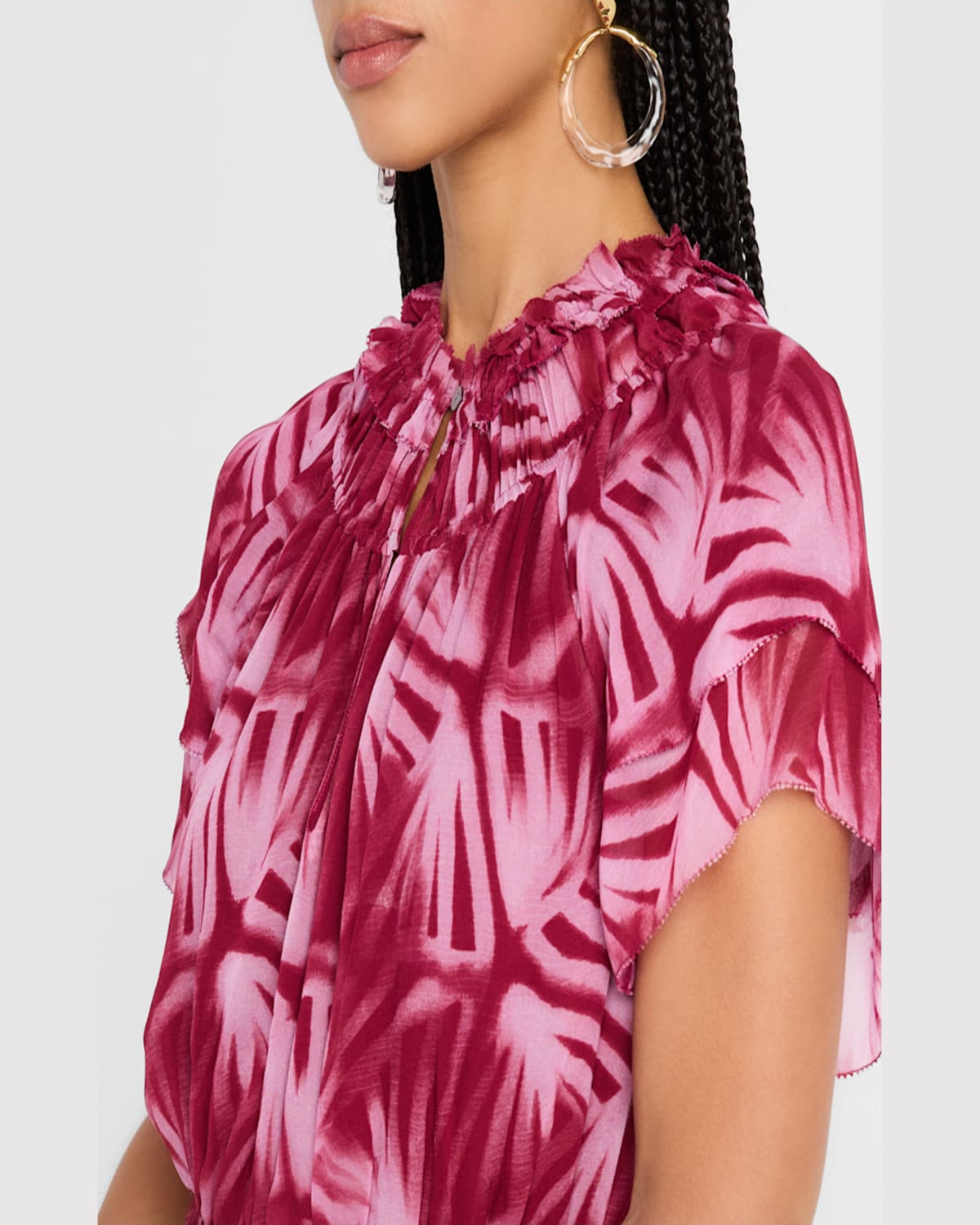 Rails Terrin Botanical Print Ruffle Dress In Bahia