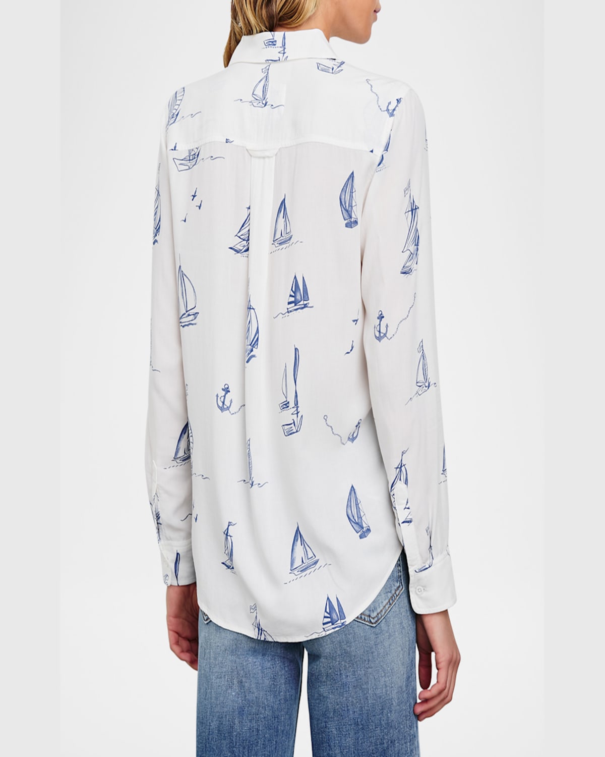 RAILS SAILBOATS KATHRYN BUTTON-FRONT SHIRT