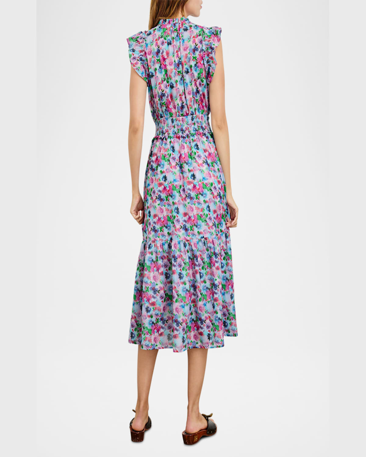 Rails Garden Floral Print Midi Dress In Spring Meadow