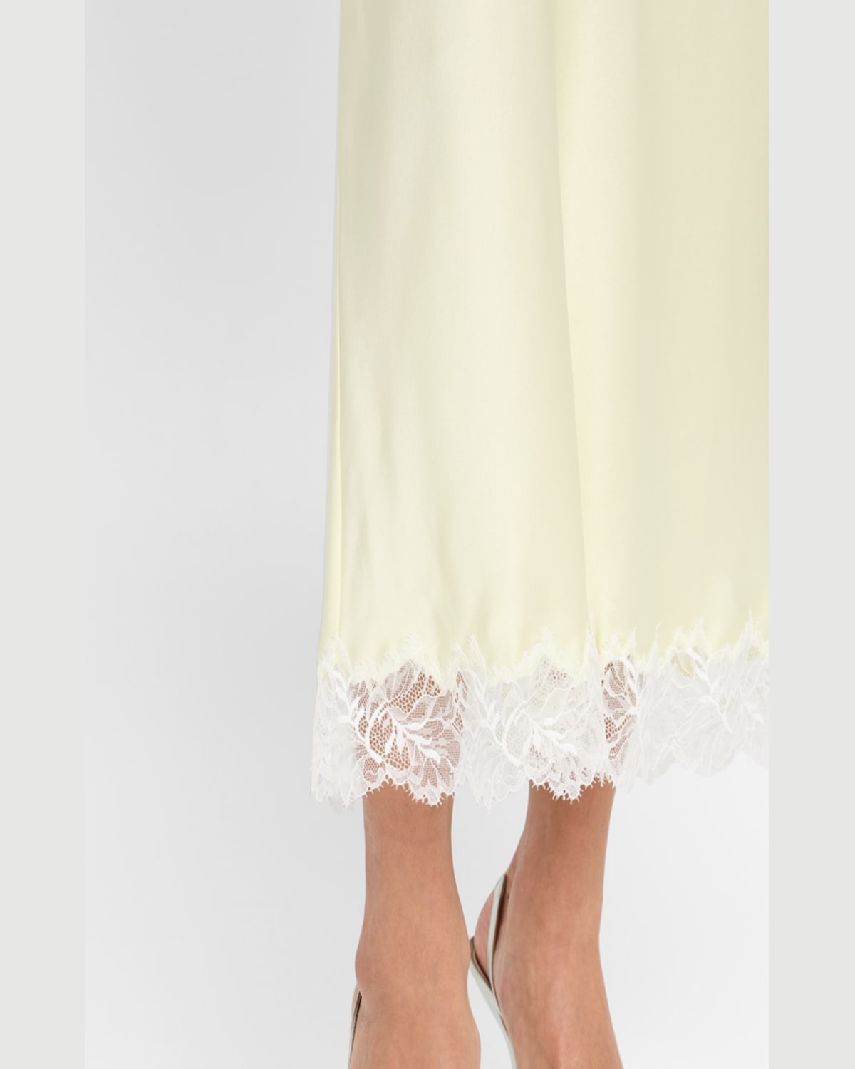 SABLYN MIRANDA SCALLOPED LACE BIAS-CUT SKIRT 