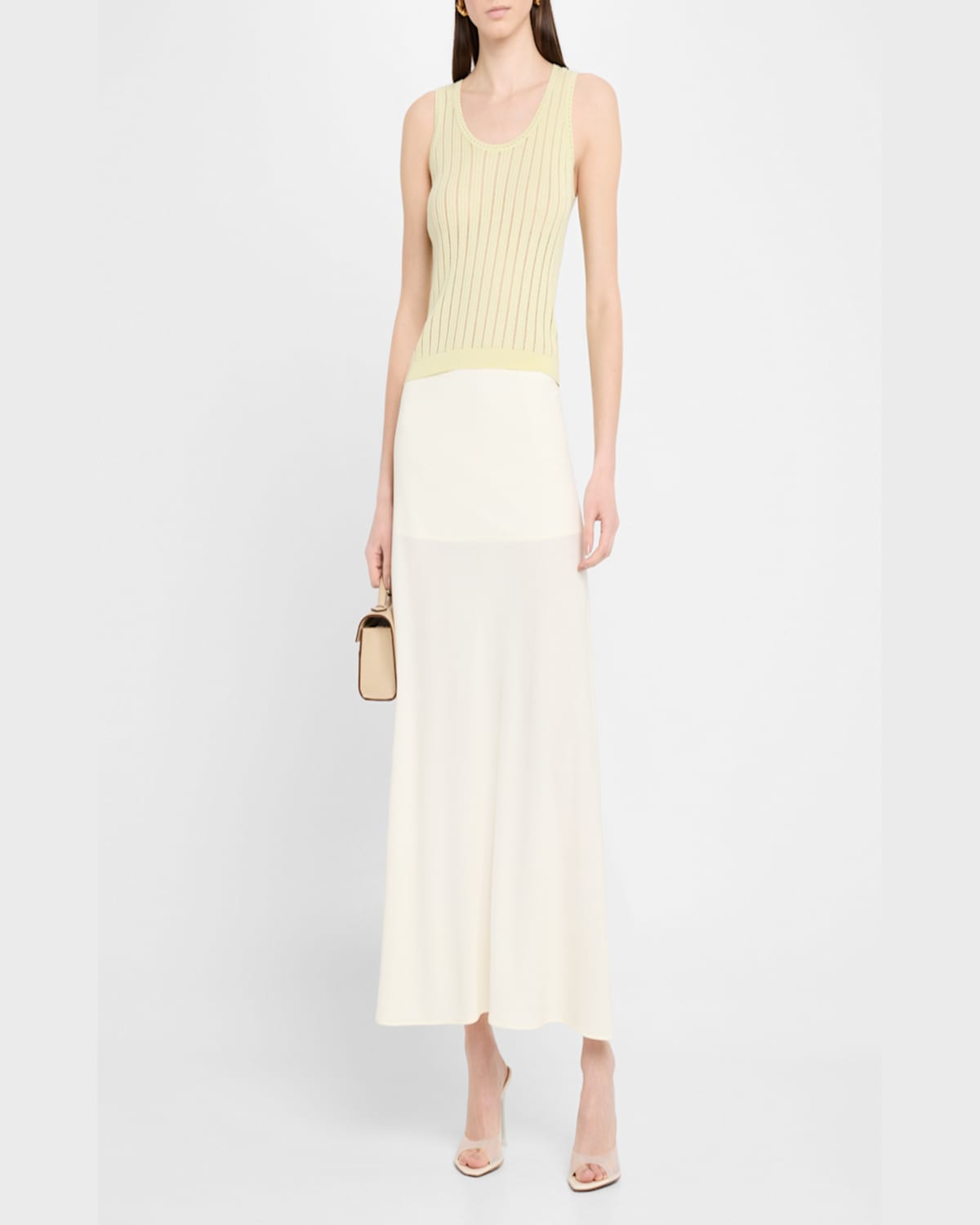 Shop Sablyn Juna Scoop-neck Tank Top In Pale Citron