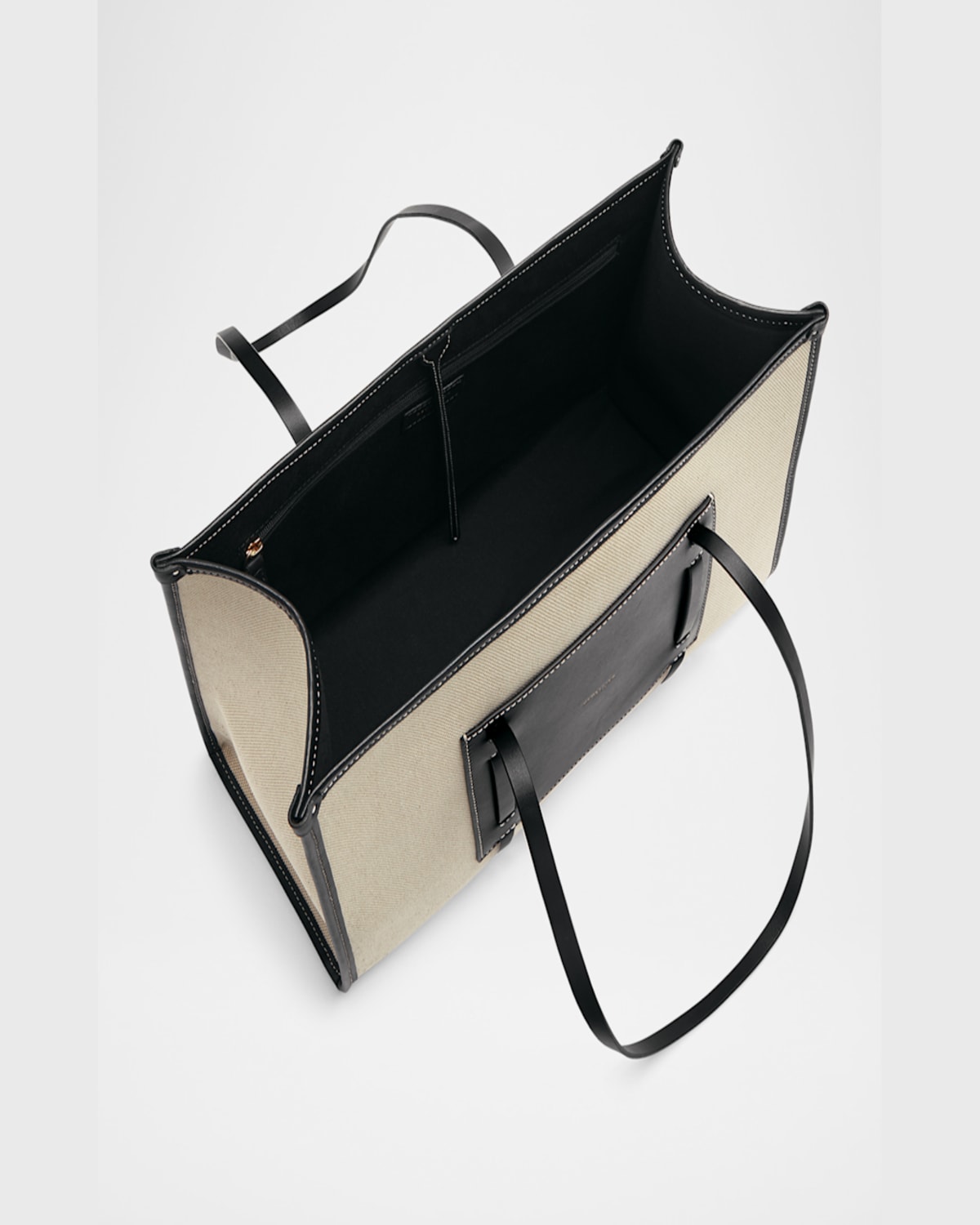 Demellier The Capri Canvas And Leather Box Tote Bag