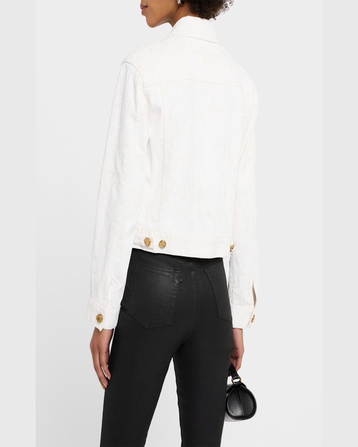ROBERTO CAVALLI COATED DENIM JACKET 