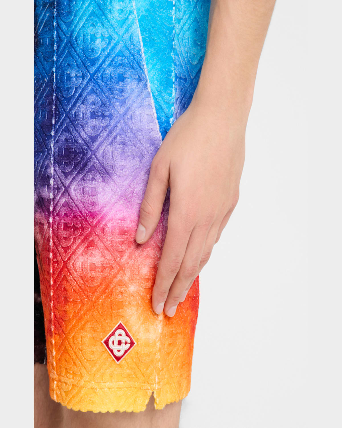Casablanca The Gradient Towelling Bermuda And Short Multicolor In Tie Dye