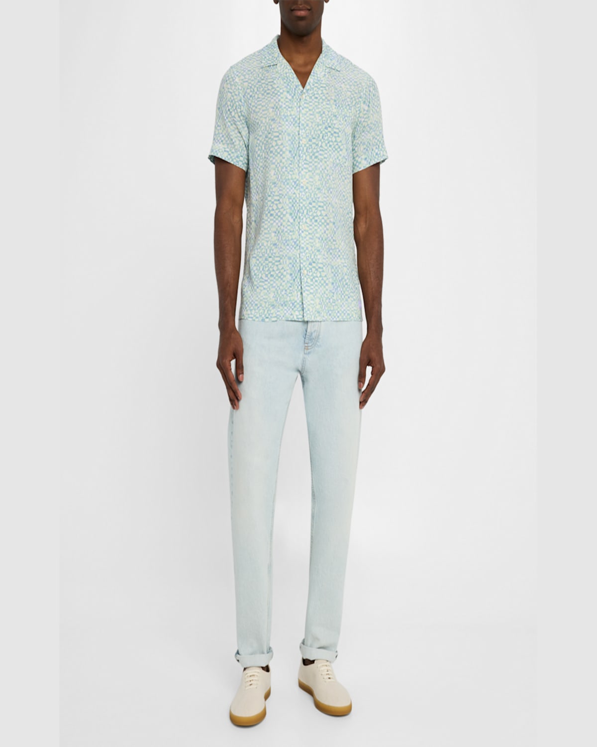 SCOTCH & SODA MEN'S ALLOVER-PRINT CAMP SHIRT