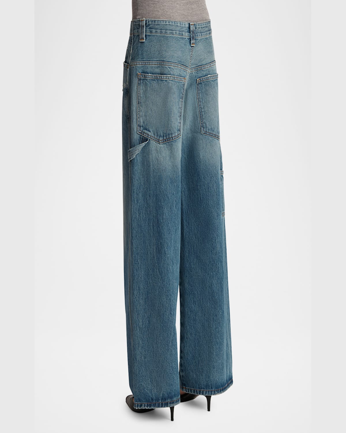 KHAITE SOWEN WIDE-LEG CARPENTER JEANS 