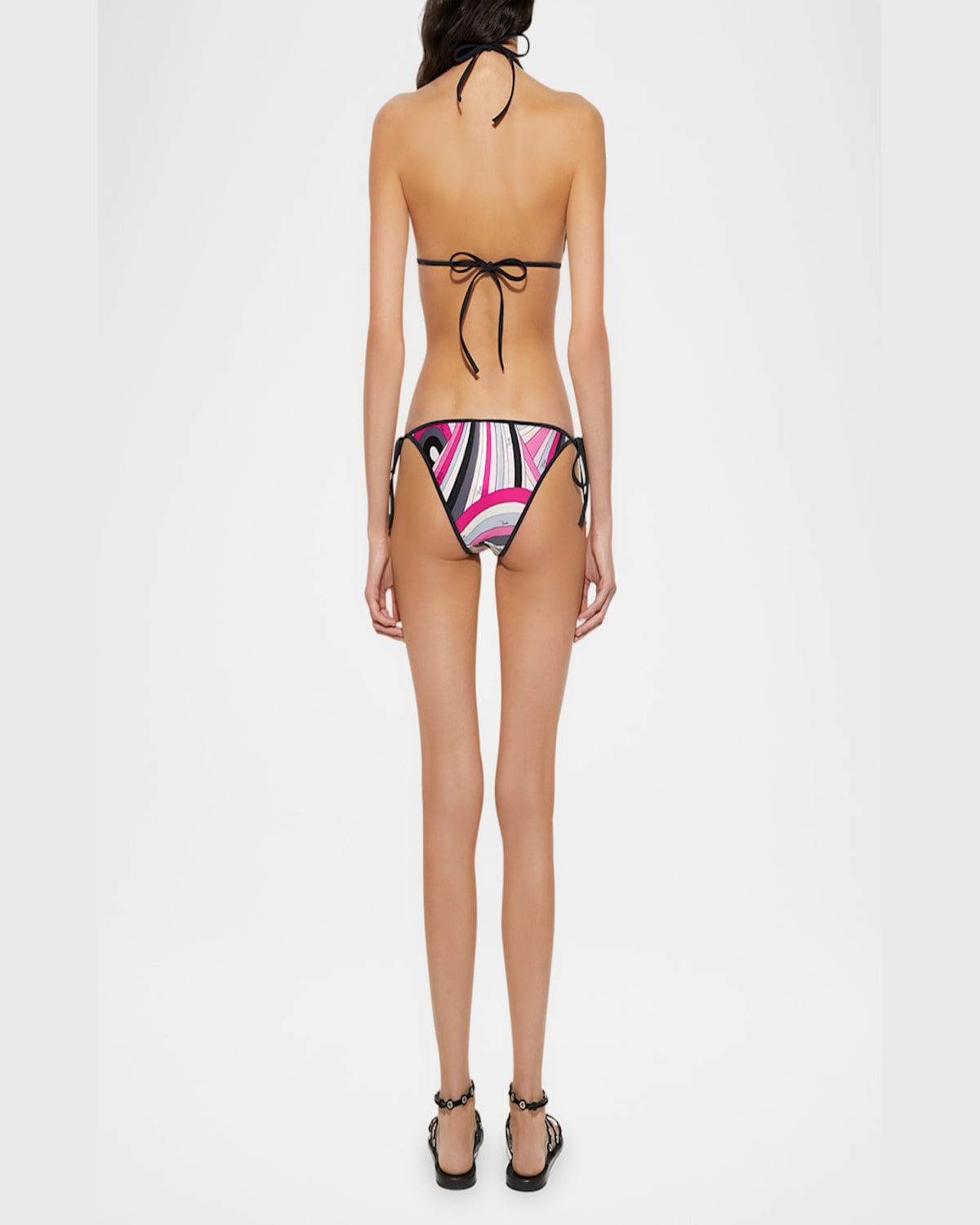 PUCCI IRIDE-PRINT TRIANGLE BIKINI BOTTOMS