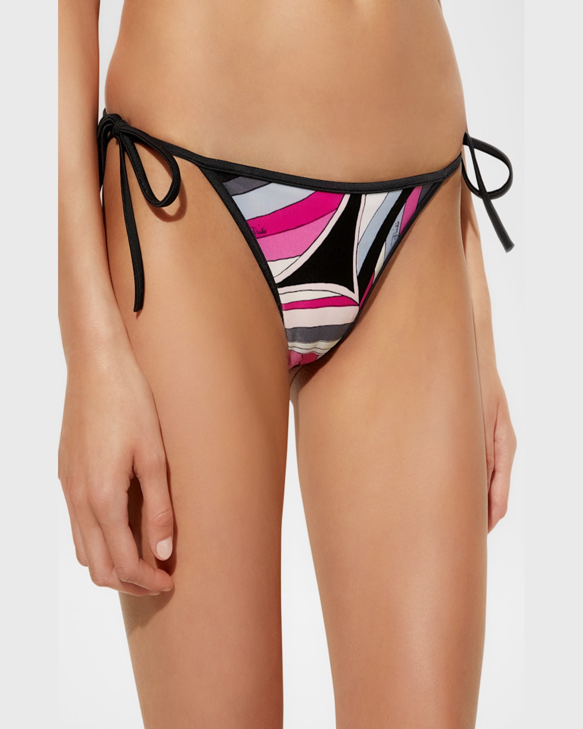 PUCCI IRIDE-PRINT TRIANGLE BIKINI BOTTOMS
