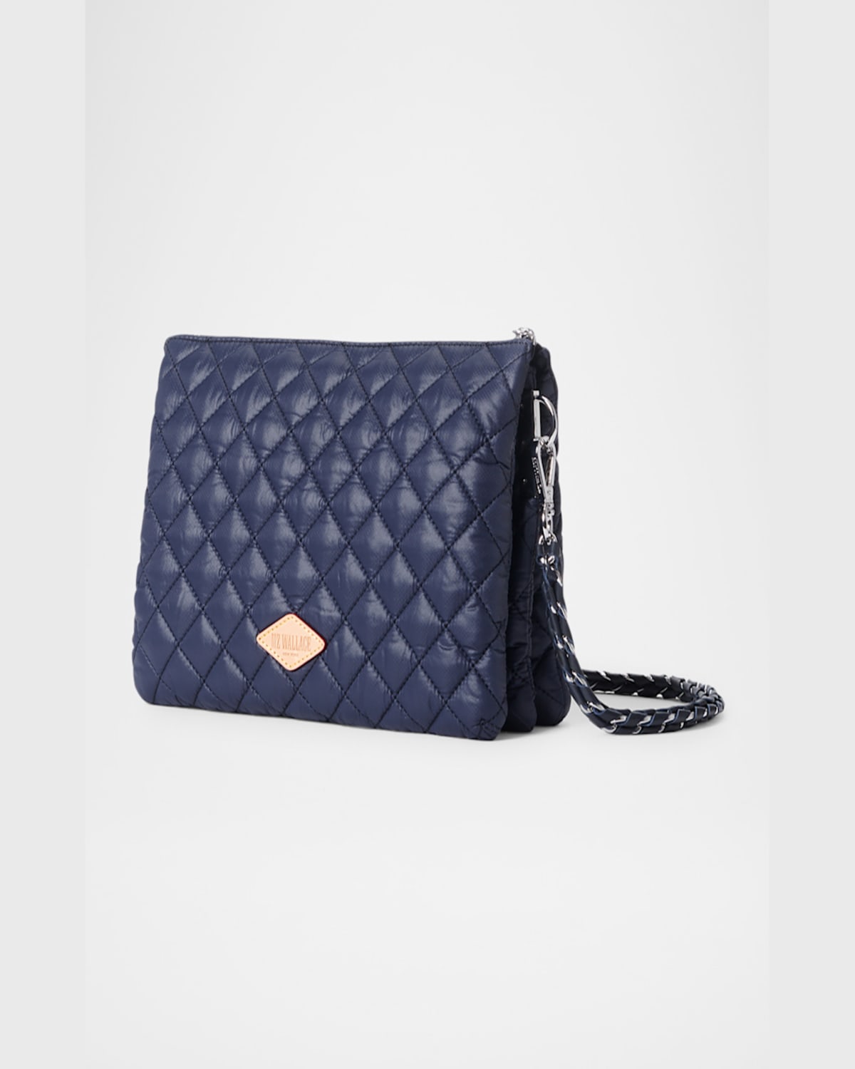 Mz Wallace Crosby Pippa Large Quilted Crossbody Bag In Navy