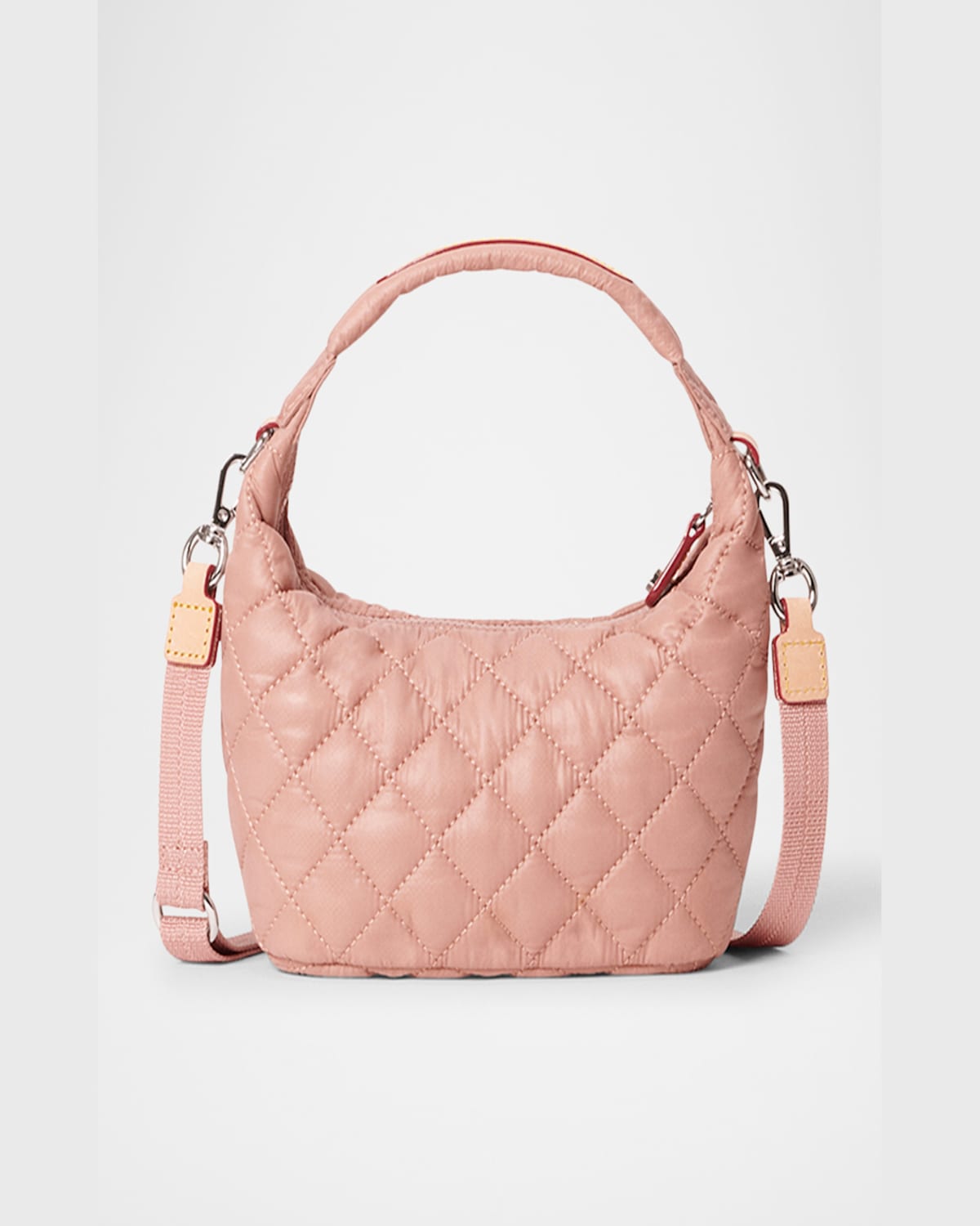 MZ WALLACE METRO MINI QUILTED HOBO CROSSBODY BAG 