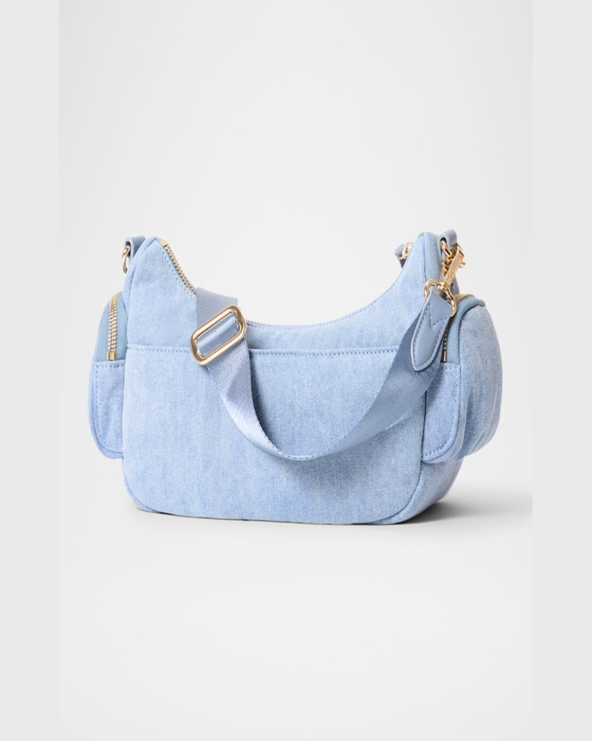 MZ WALLACE CHELSEA SMALL DENIM SHOULDER BAG 