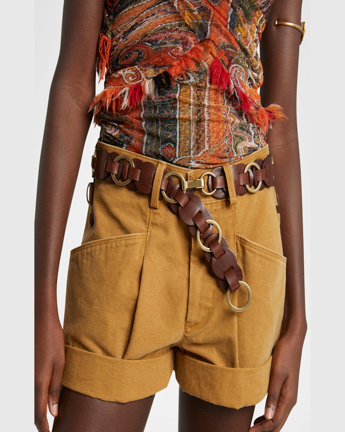 Isabel Marant Lota Circular Leather Belt