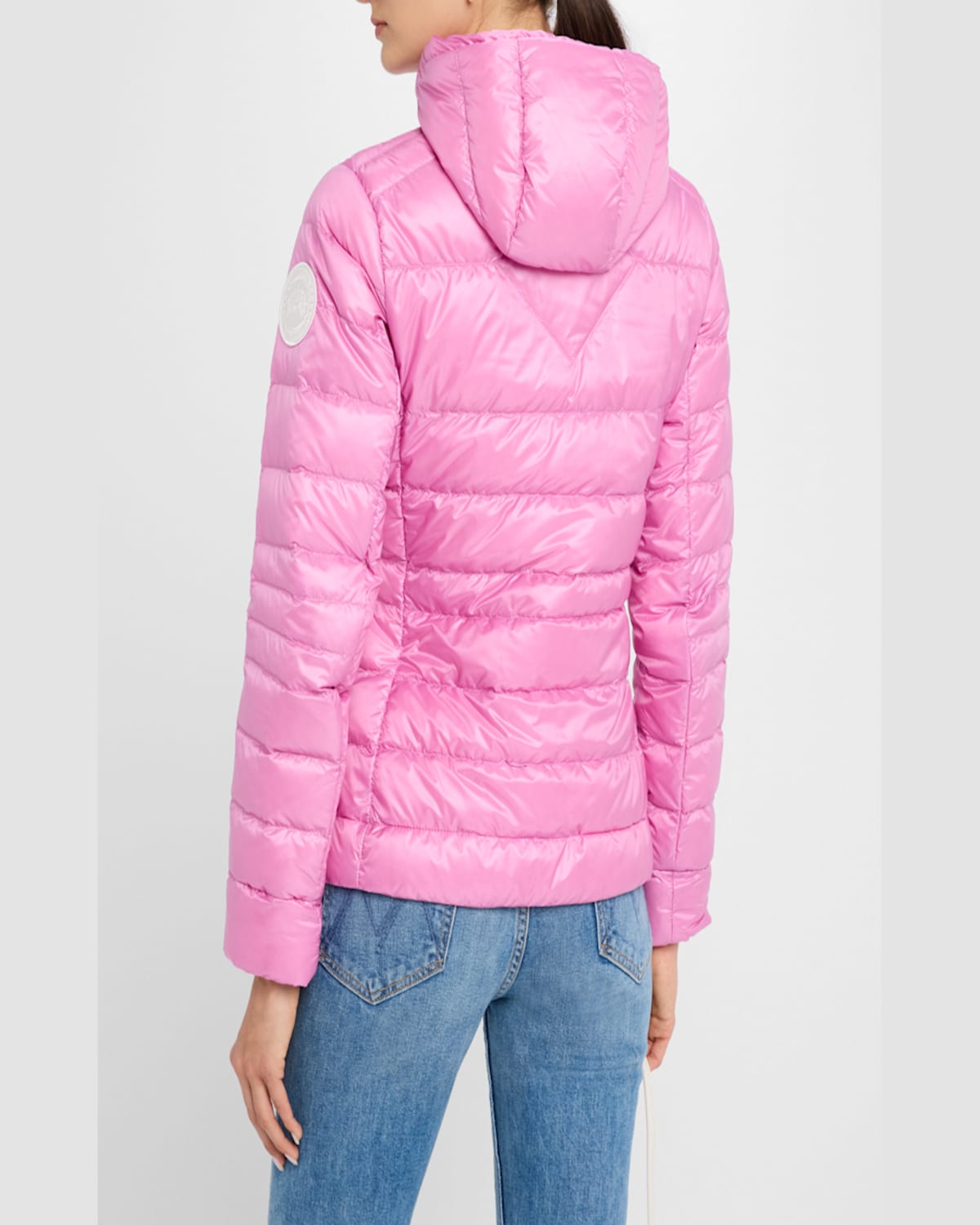 Shop Canada Goose Cypress Hoody Packable Down Puffer Jacket In Twilight Magenta
