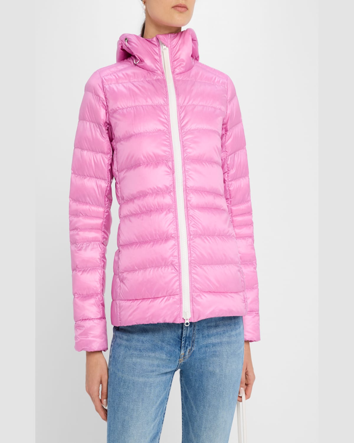 Shop Canada Goose Cypress Hoody Packable Down Puffer Jacket In Twilight Magenta