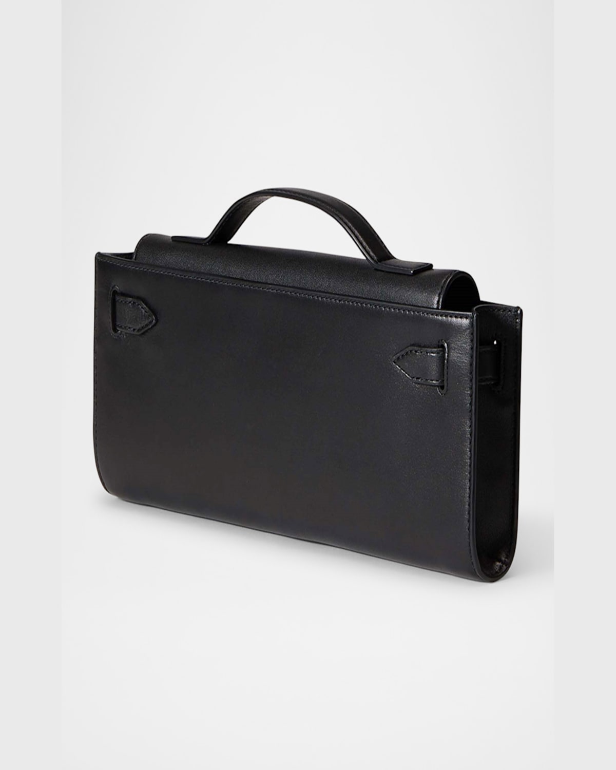 Veronica Beard Dash Belt Leather Clutch Bag In Black