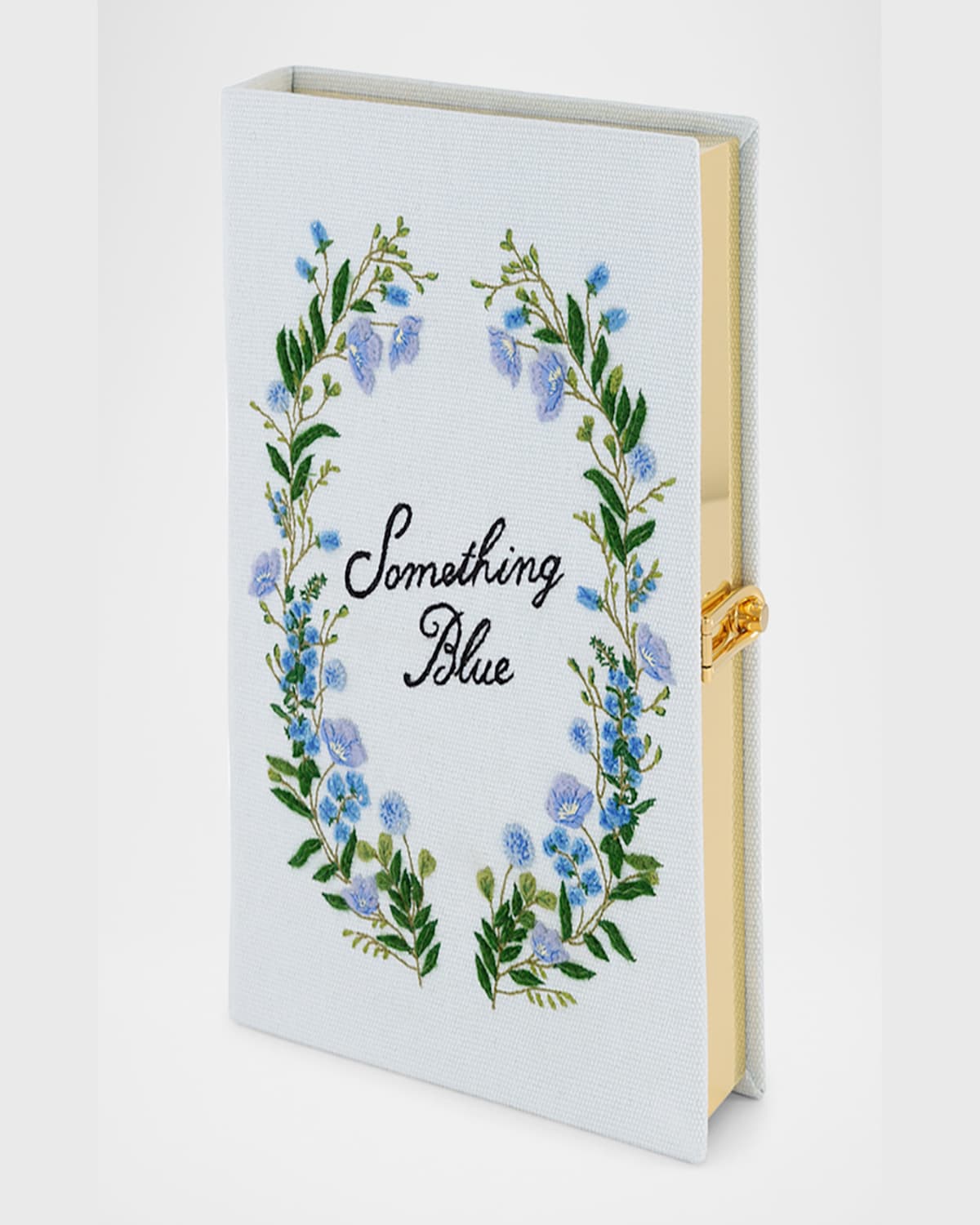 Olympia Le-tan Something Blue Book Clutch Bag In Cloud