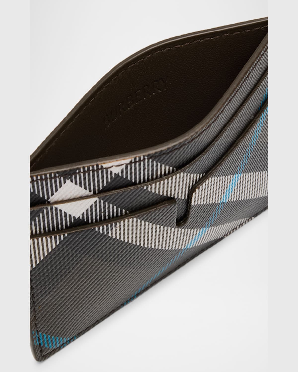 Burberry Check Card Case In Snug Ip Check