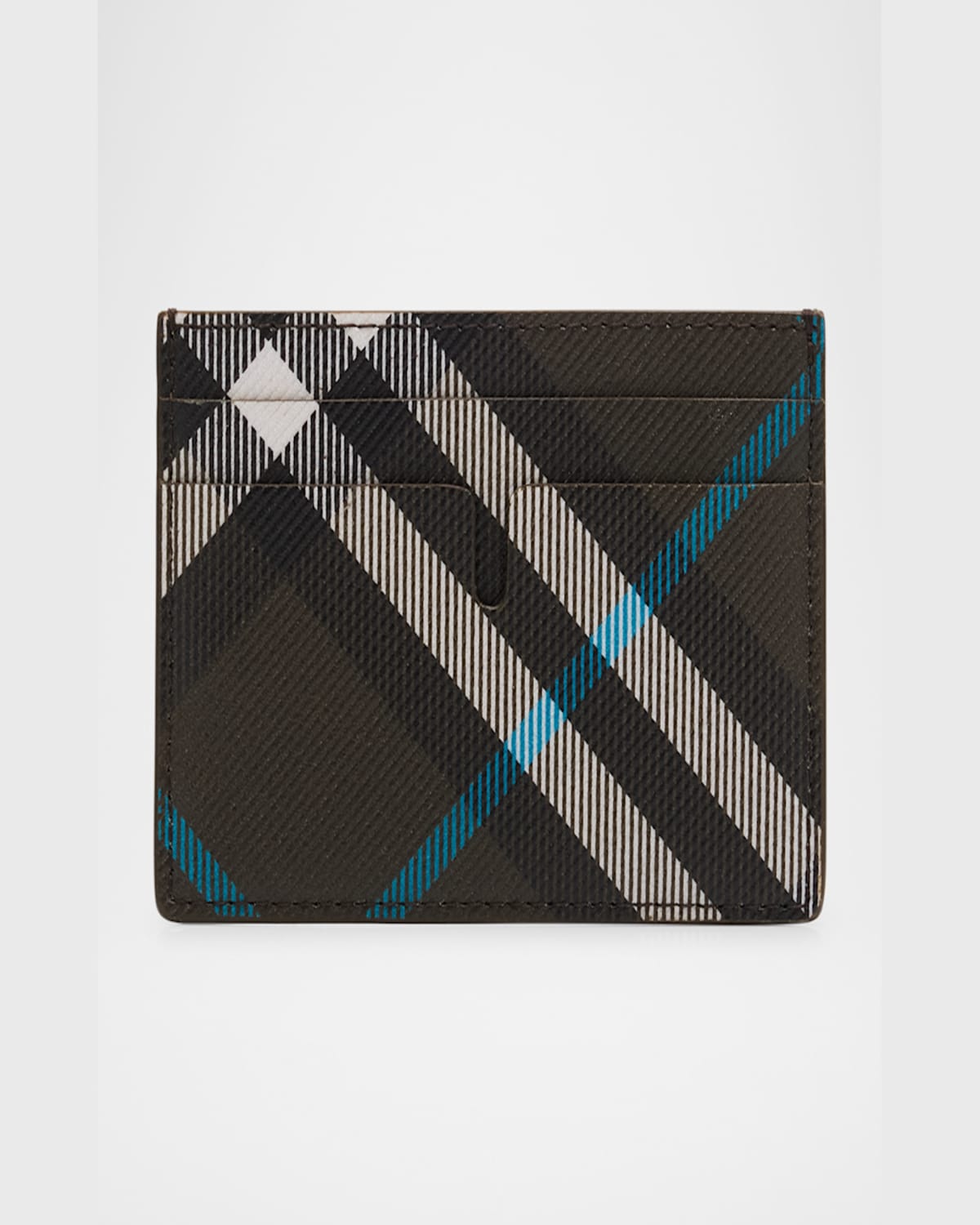 Burberry Check Card Case In Snug Ip Check