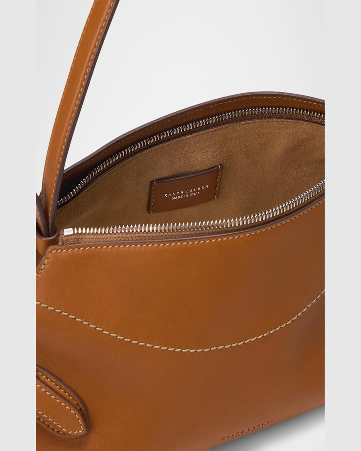 Ralph Lauren The Ralph Small Leather Shoulder Bag In Rl Brown