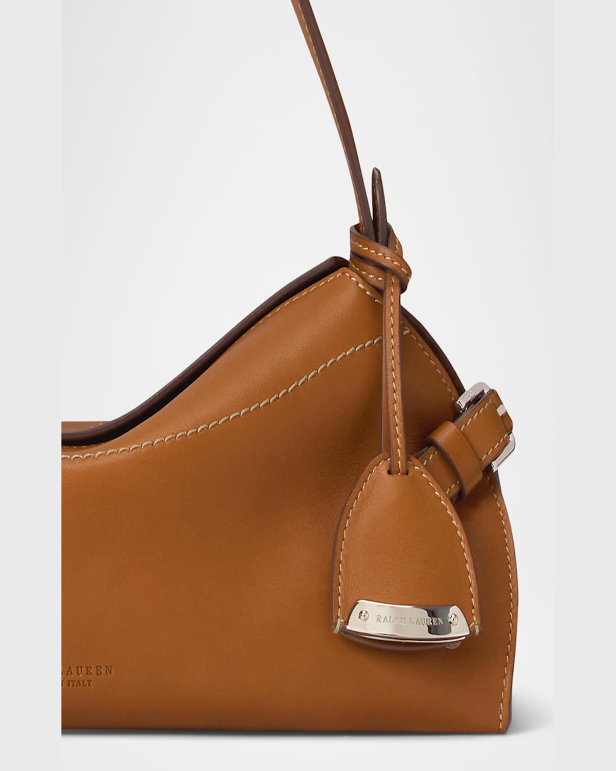 Ralph Lauren The Ralph Small Leather Shoulder Bag In Rl Brown