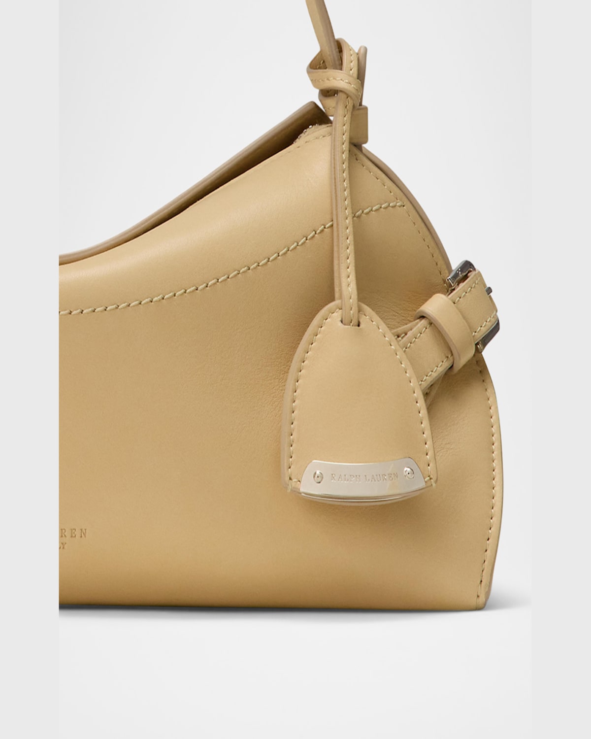 Ralph Lauren The Ralph Leather Shoulder Bag In Light Sand