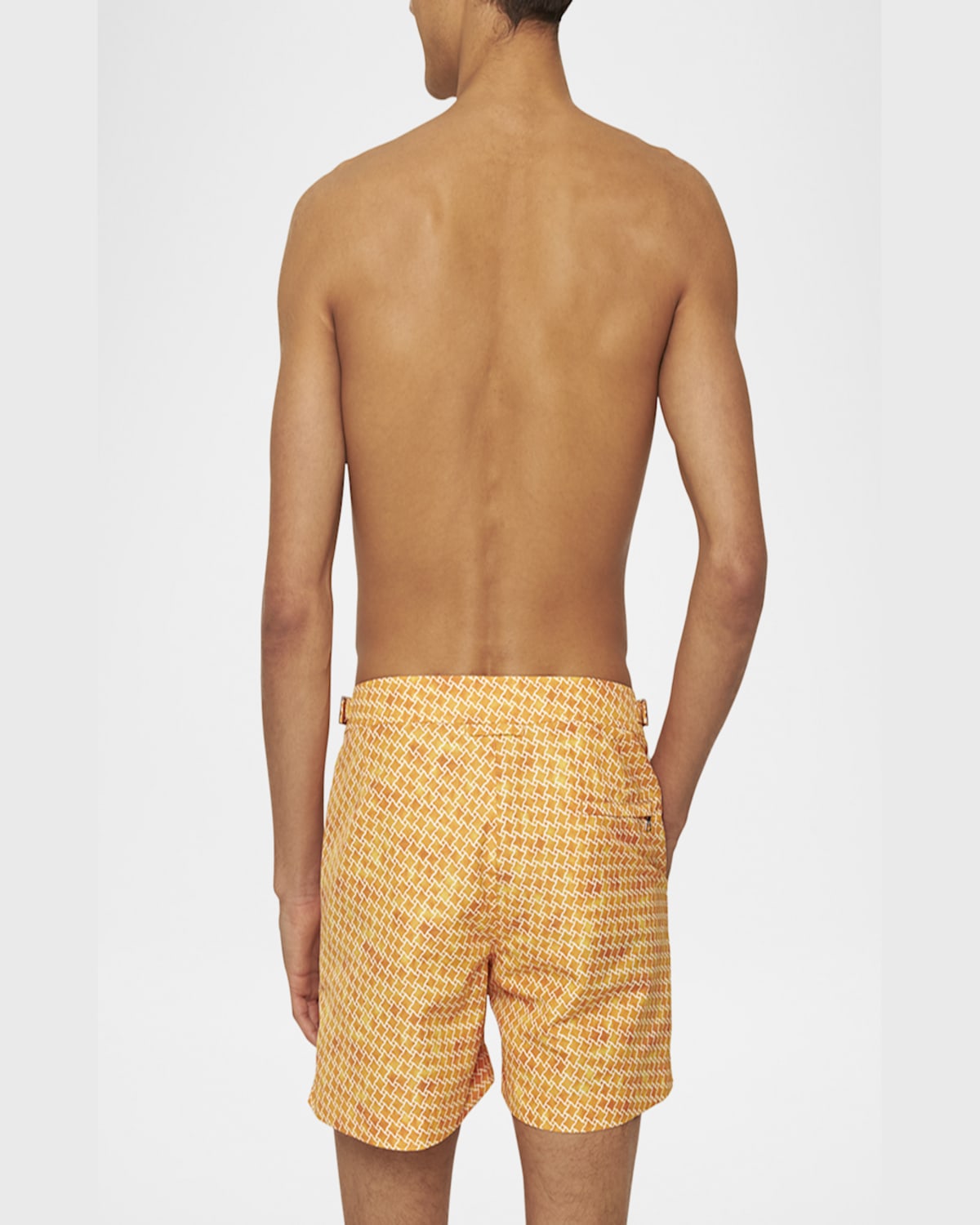 Orlebar Brown Setter High-low 4.5 Swim Trunks In Calypso Orange