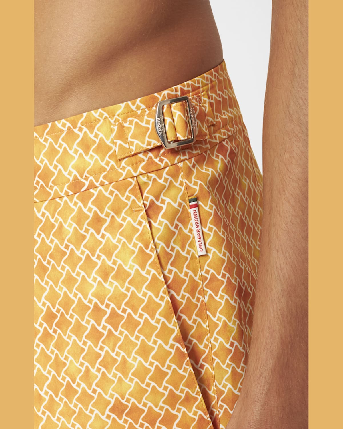 Orlebar Brown Setter High-low 4.5 Swim Trunks In Calypso Orange