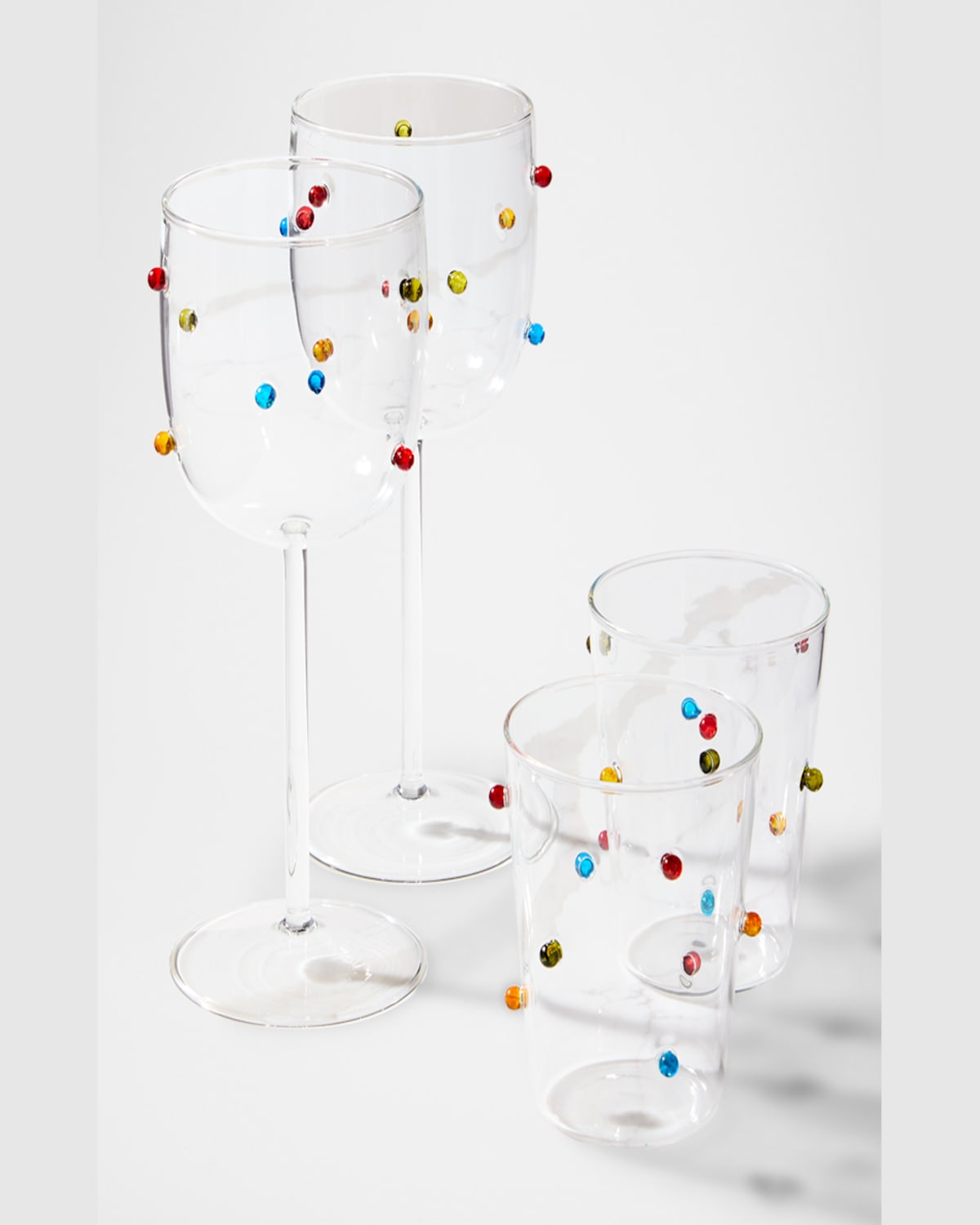 Neiman Marcus Colorful Beaded Tumblers, 12 Oz. - Set Of 2