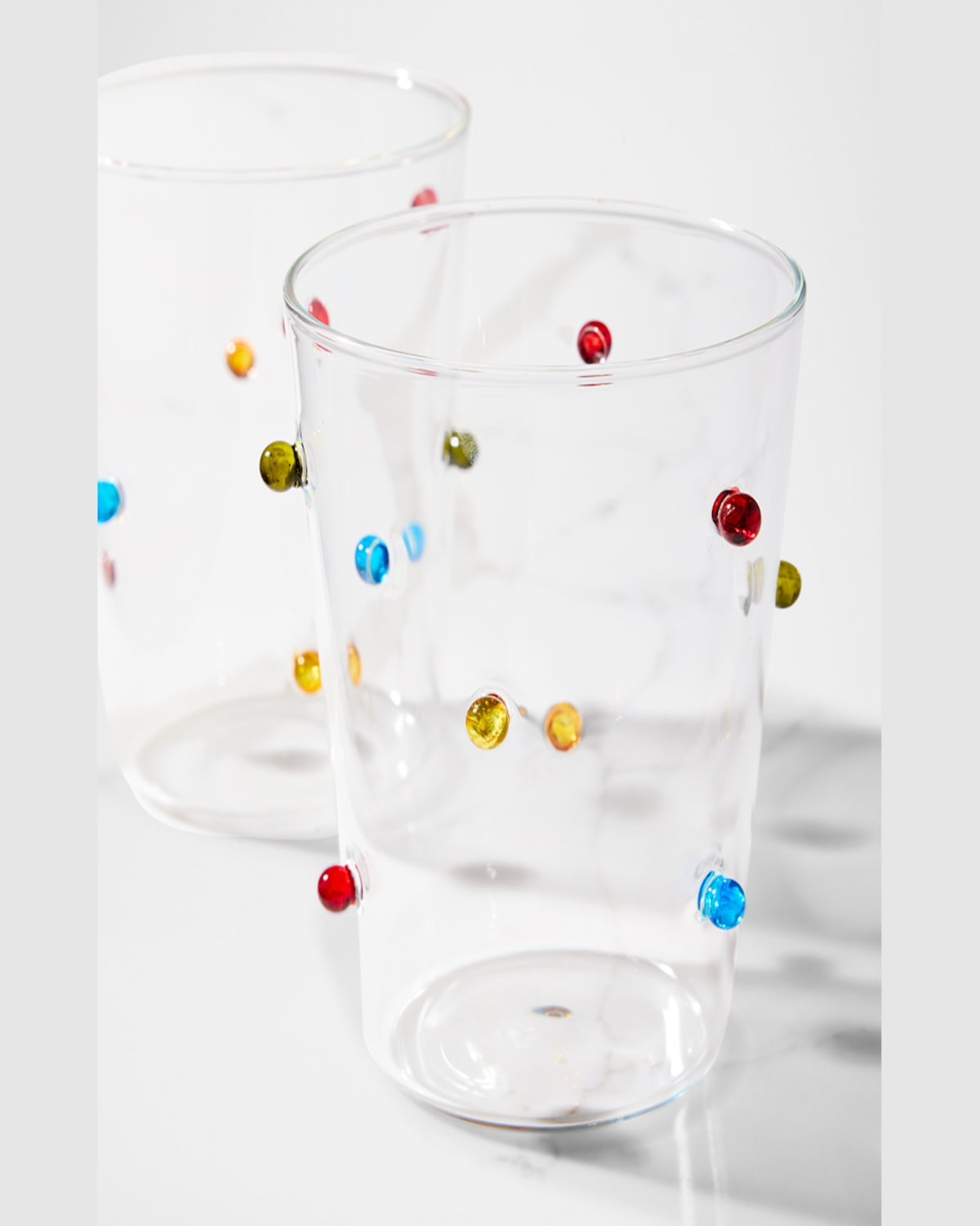 Neiman Marcus Colorful Beaded Tumblers, 12 Oz. - Set Of 2