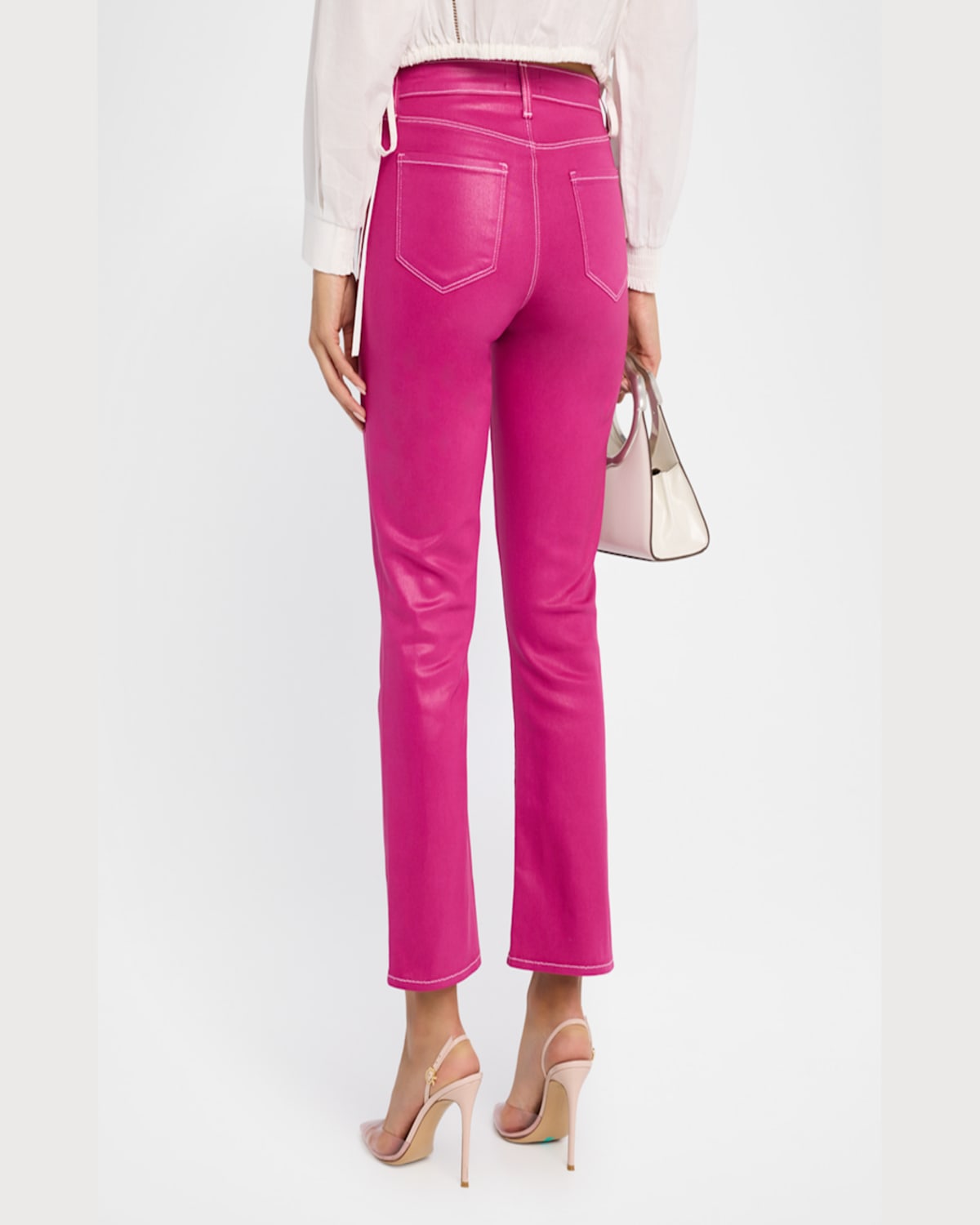 L AGENCE TATI HIGH-RISE CROPPED MICRO BOOTCUT JEANS 