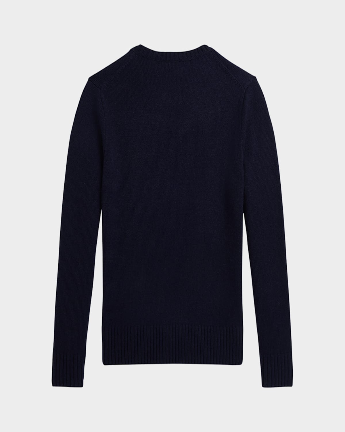 Ralph Lauren Boy's American Flag Cashmere Sweater In Refined Navy