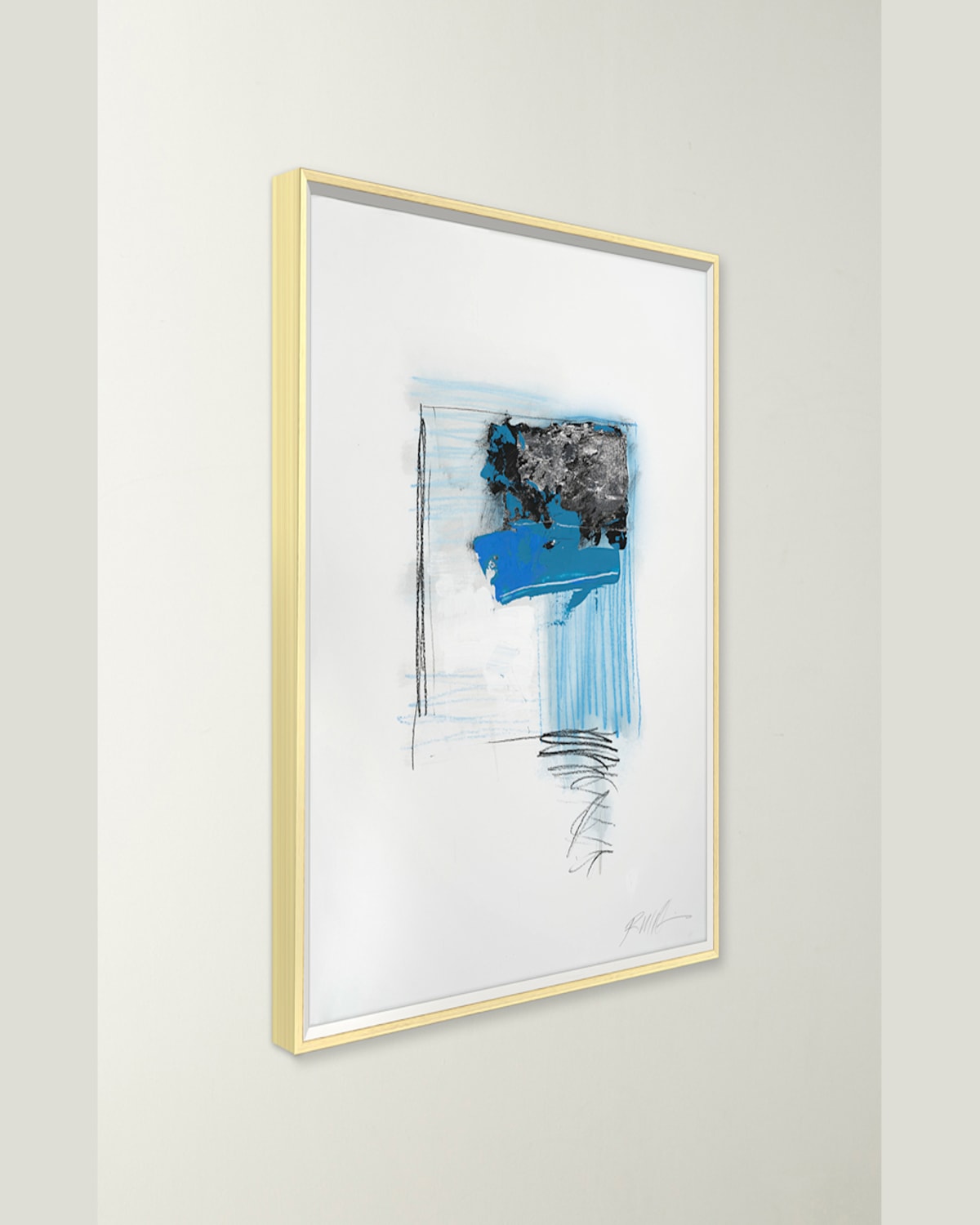 RFA FINE ART BLUE LINES 2 GICLEE ON PAPER BY ROBERT ROBINSON 
