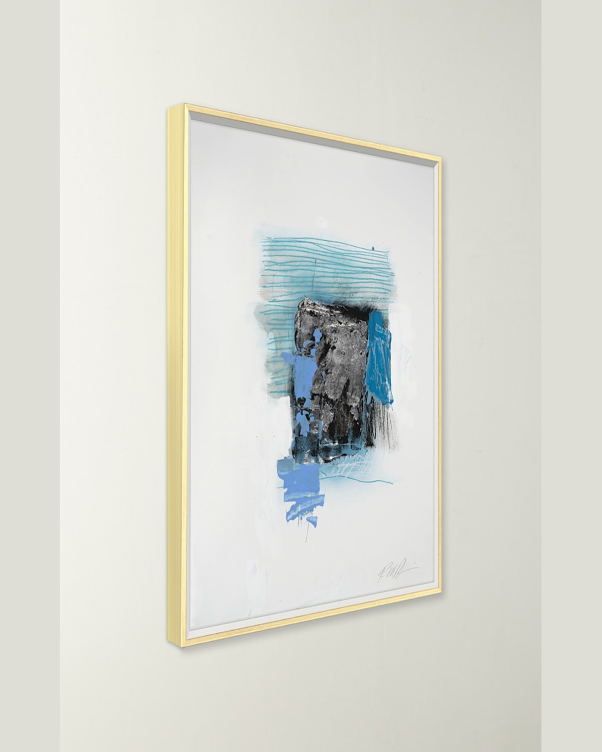 RFA FINE ART BLUE LINES 4 GICLEE ON PAPER BY ROBERT ROBINSON 