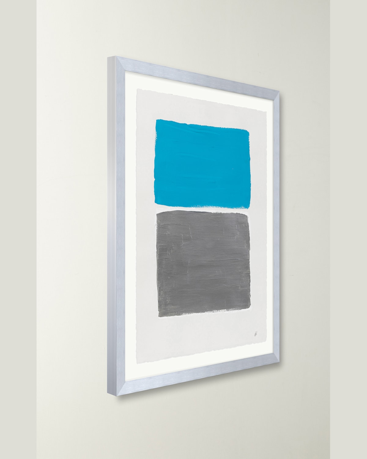 Shop Rfa Fine Art Platinum Sky 3 Framed Acrylic Painting By Deborah Fine In Multi