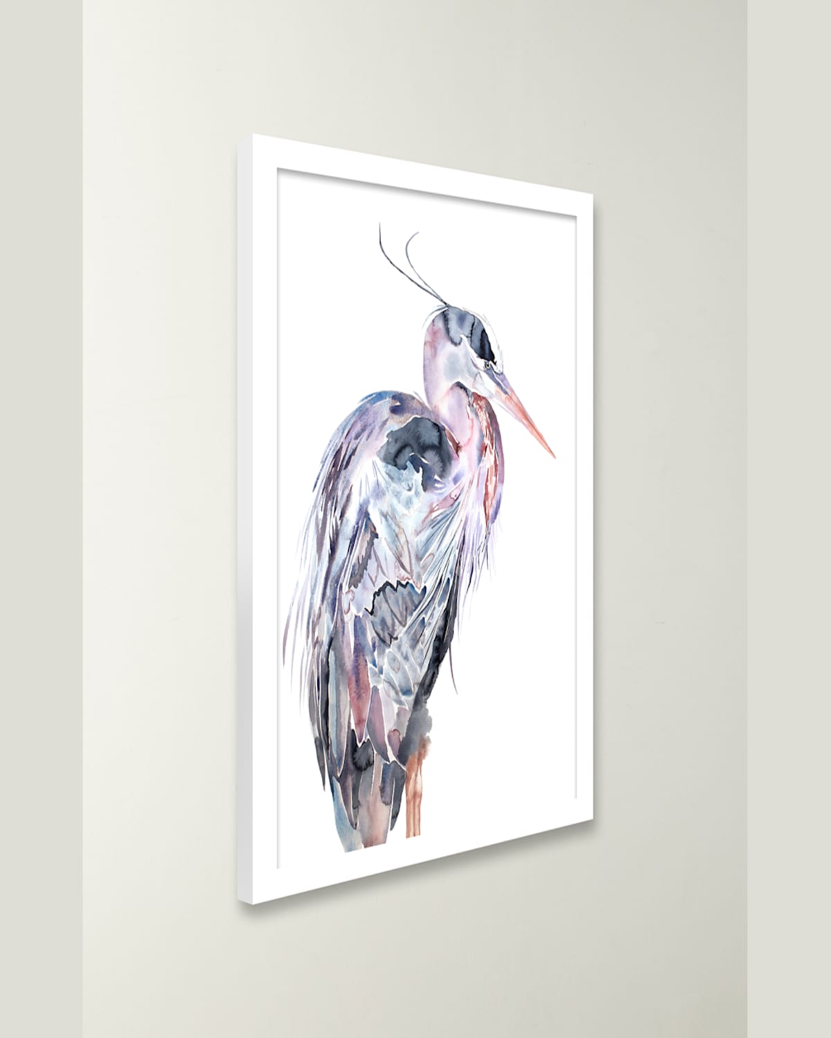 RFA FINE ART HERON NO. 25 FRAMED GICLEE BY ELIZABETH BECKER 