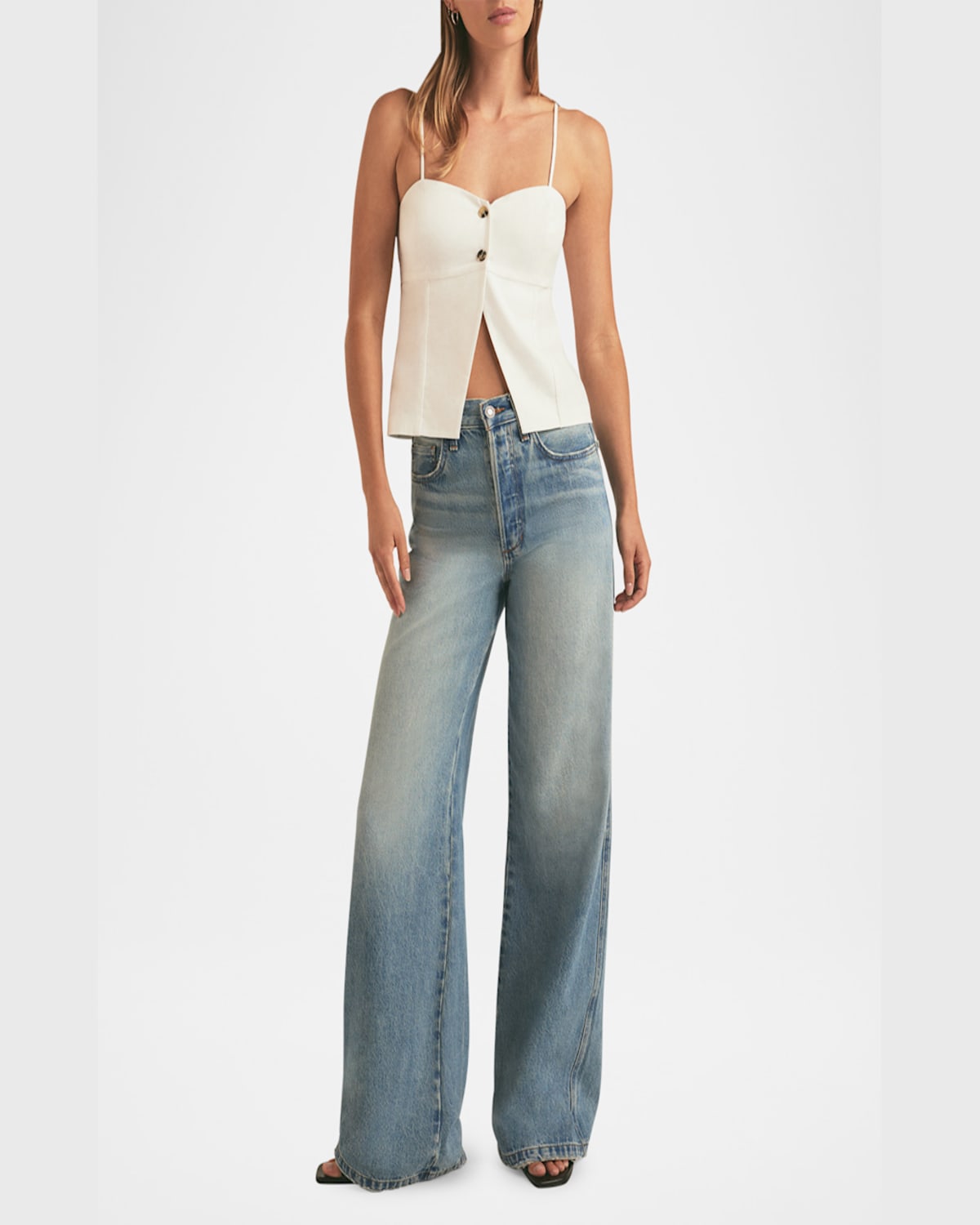 Favorite Daughter The Bea Top In White