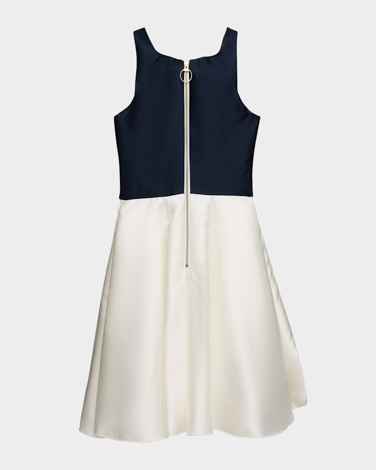 Zoe Girl's Pearly Bow A-line Dress In Nvyivory