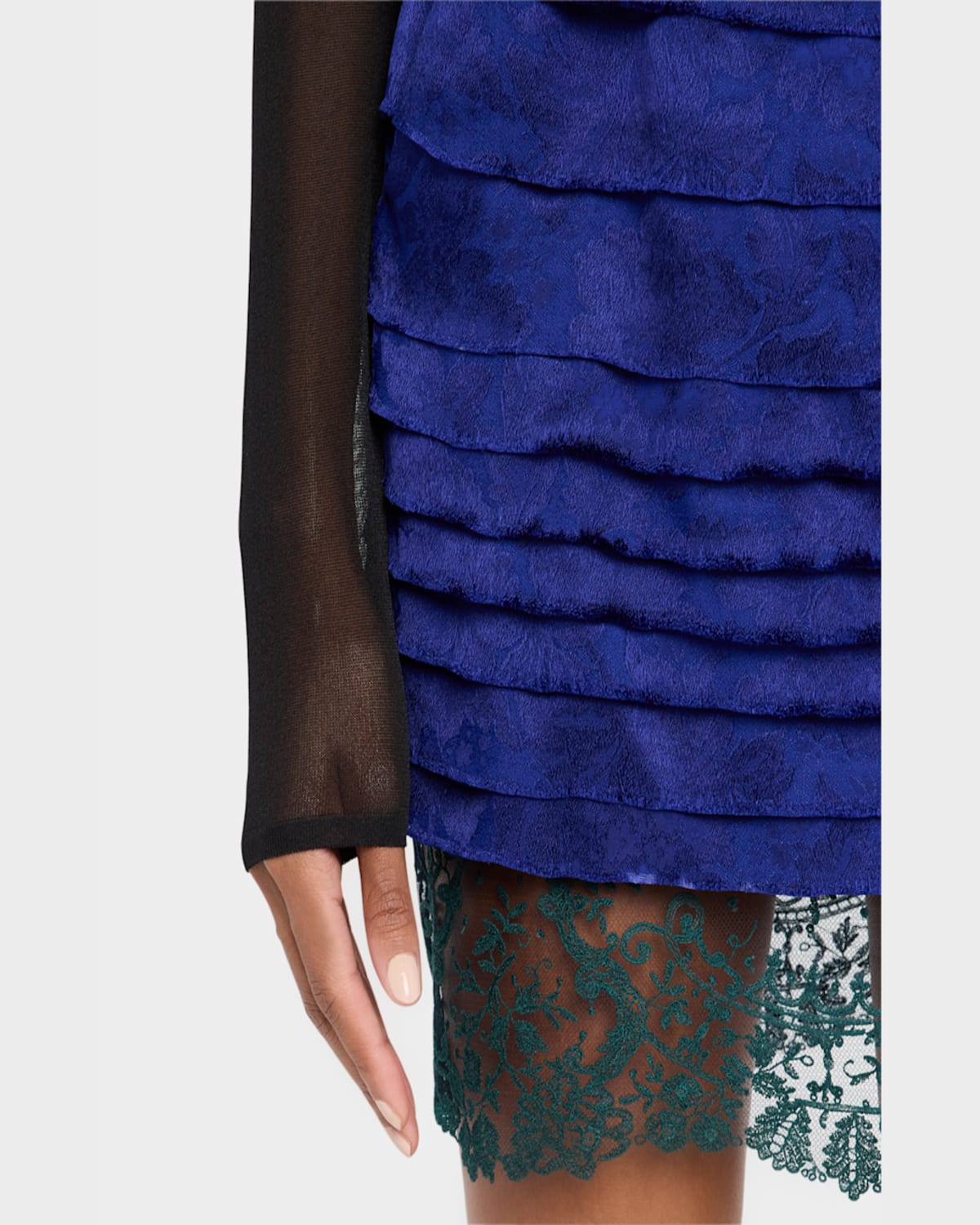Saint Laurent Women's Jacquard Mini Skirt