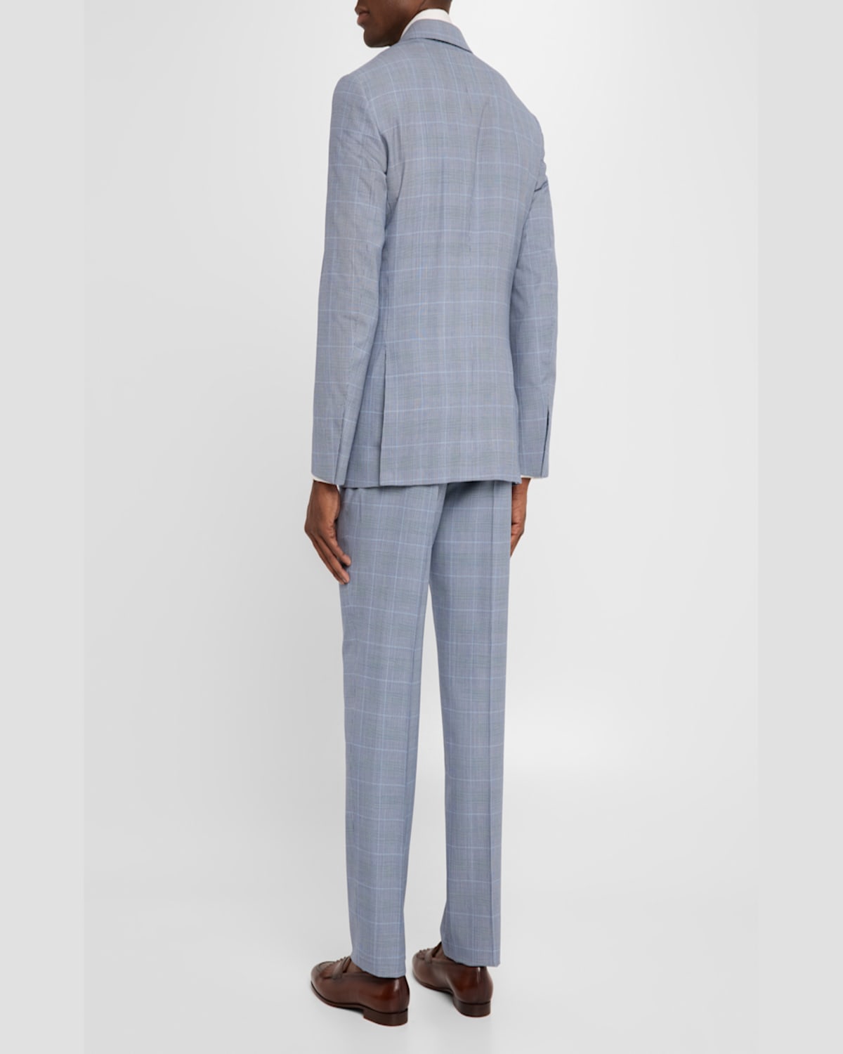 Ralph Lauren Men's Kent Hand-tailored Glen Plaid Suit In Navy