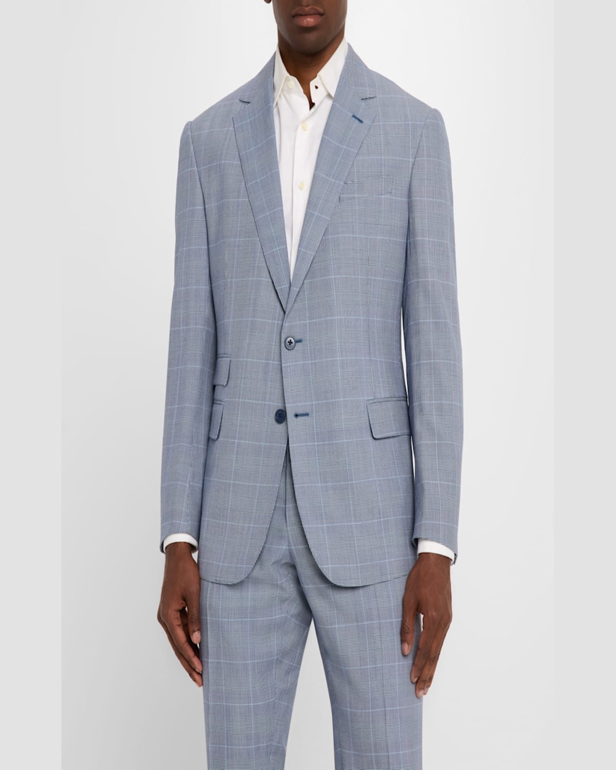 Ralph Lauren Men's Kent Hand-tailored Glen Plaid Suit In Navy
